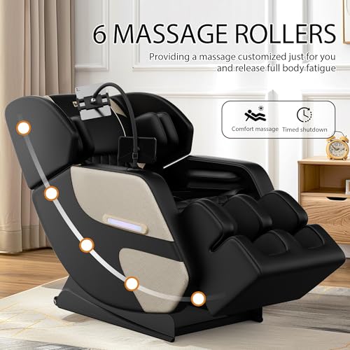 Black Full Body Massage Chair with Zero Gravity F184