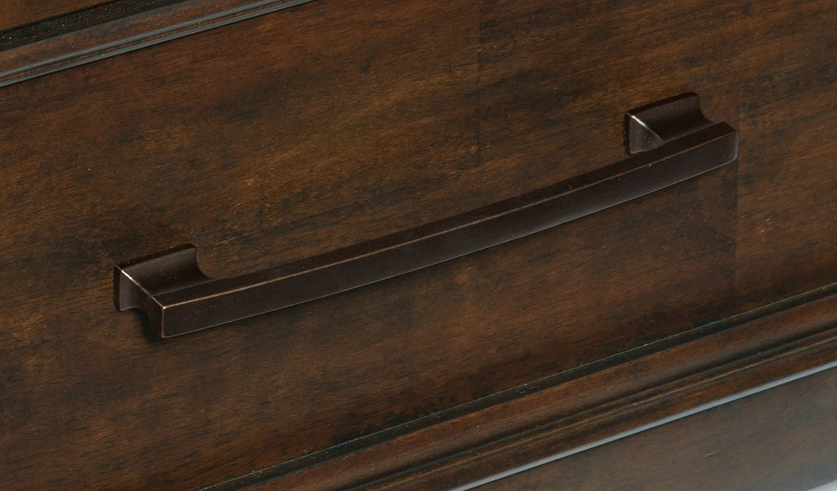 Brown Mango Veneer Wood Chest of Drawers U32606