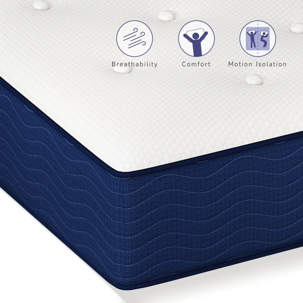Queen Size Gel Foam Hybrid Mattress E7684