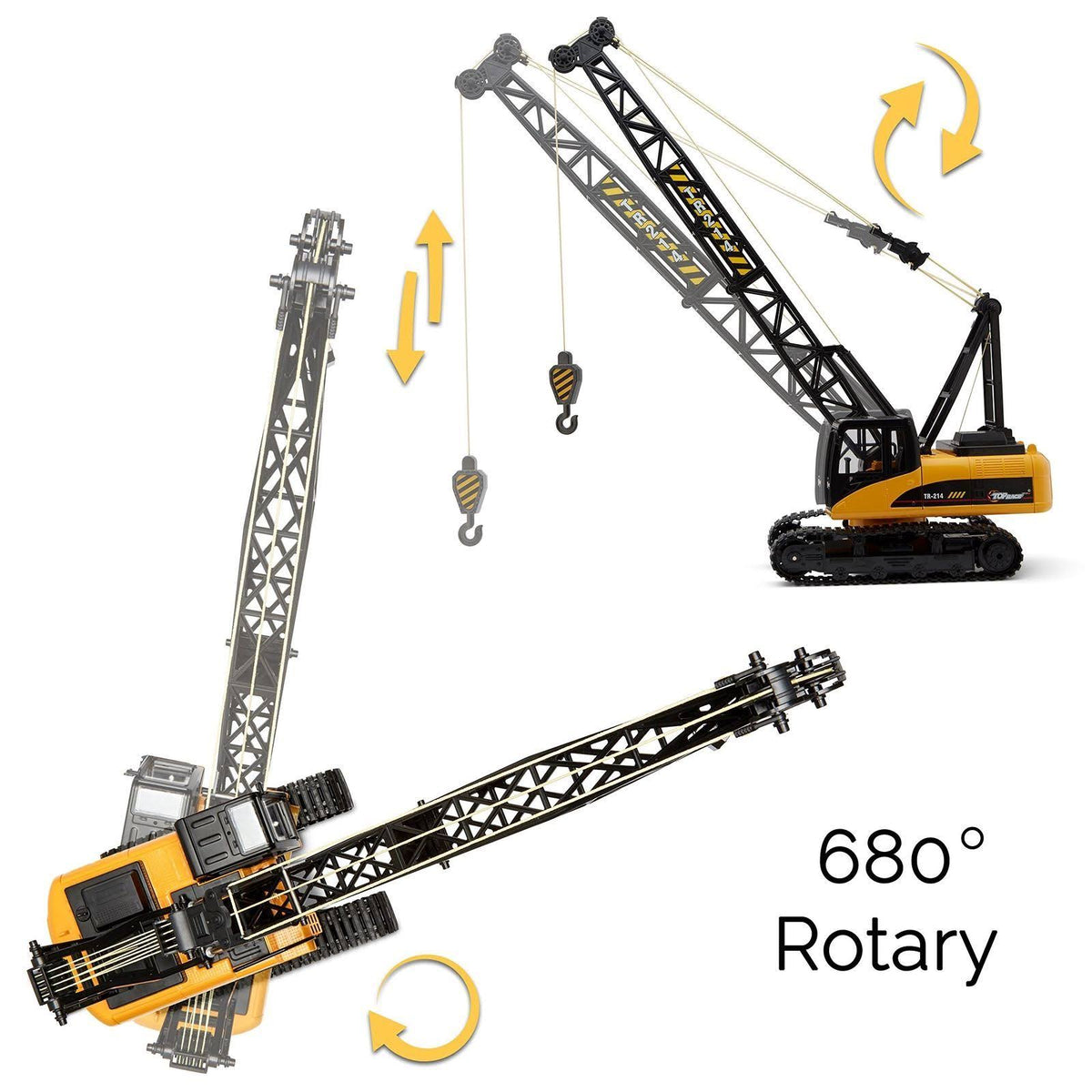 15 Channel Remote Control Crane 1 14 Scale RC Construction Toy K885306