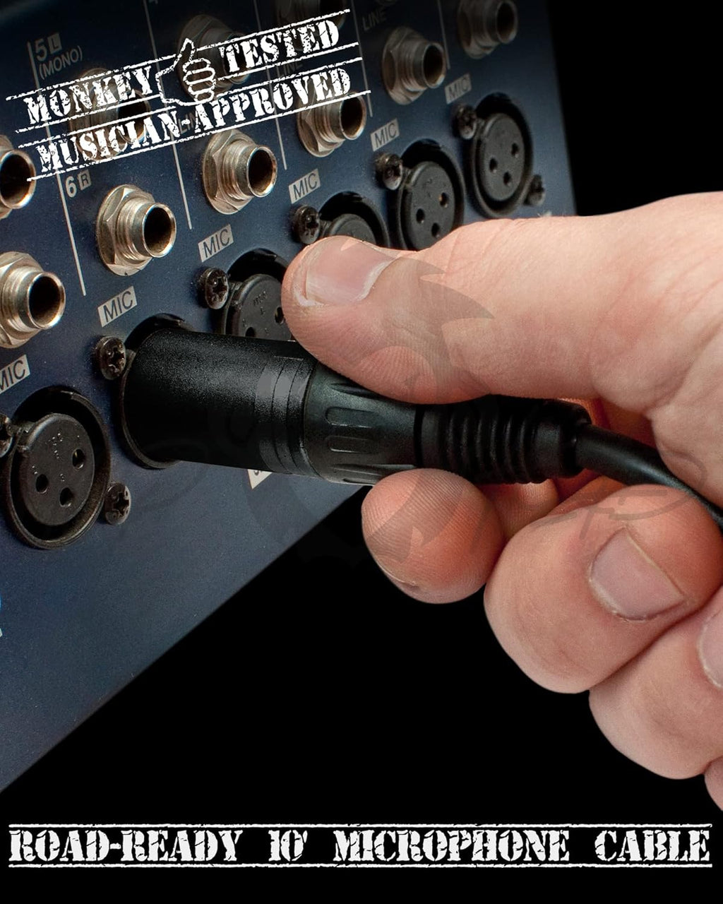 16-Channel Unpowered Mixer with TRS Cable, XLR Cable, Adapter and Microfiber Cloth U57178