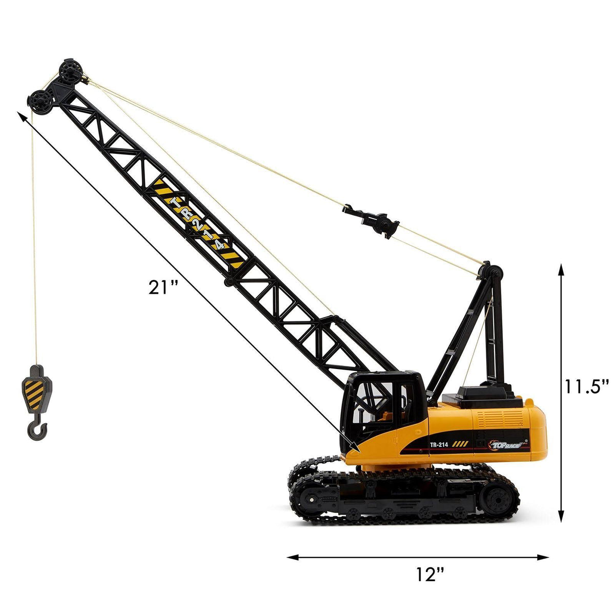 15 Channel Remote Control Crane 1 14 Scale RC Construction Toy K885306