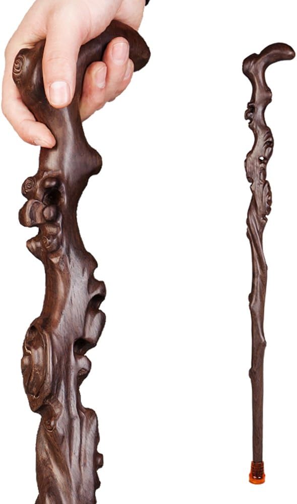 Wood Cane with Curved Handle N95100