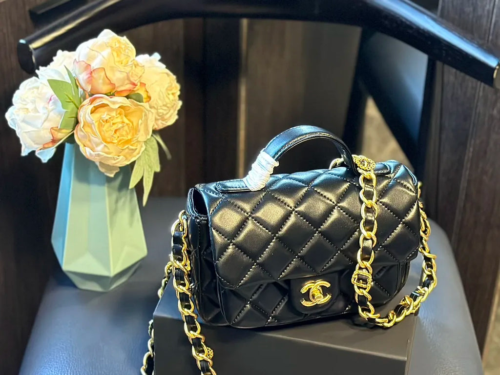 Mini Flap Bag with Top Handle N33369