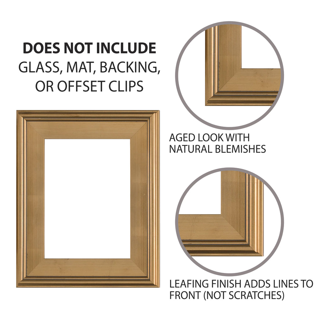 3X4 Gold Wooden Picture Frame M29454