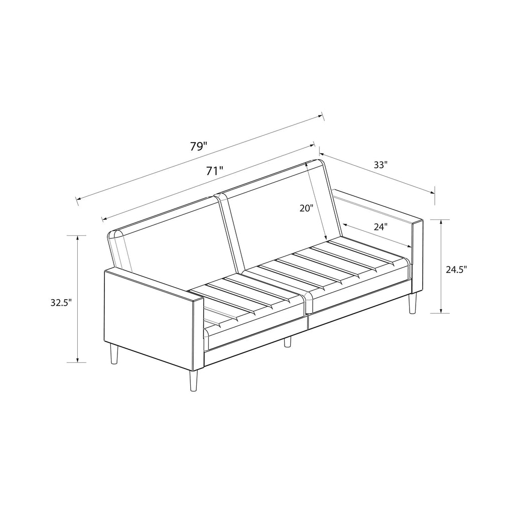 Green Velvet Futon R96990