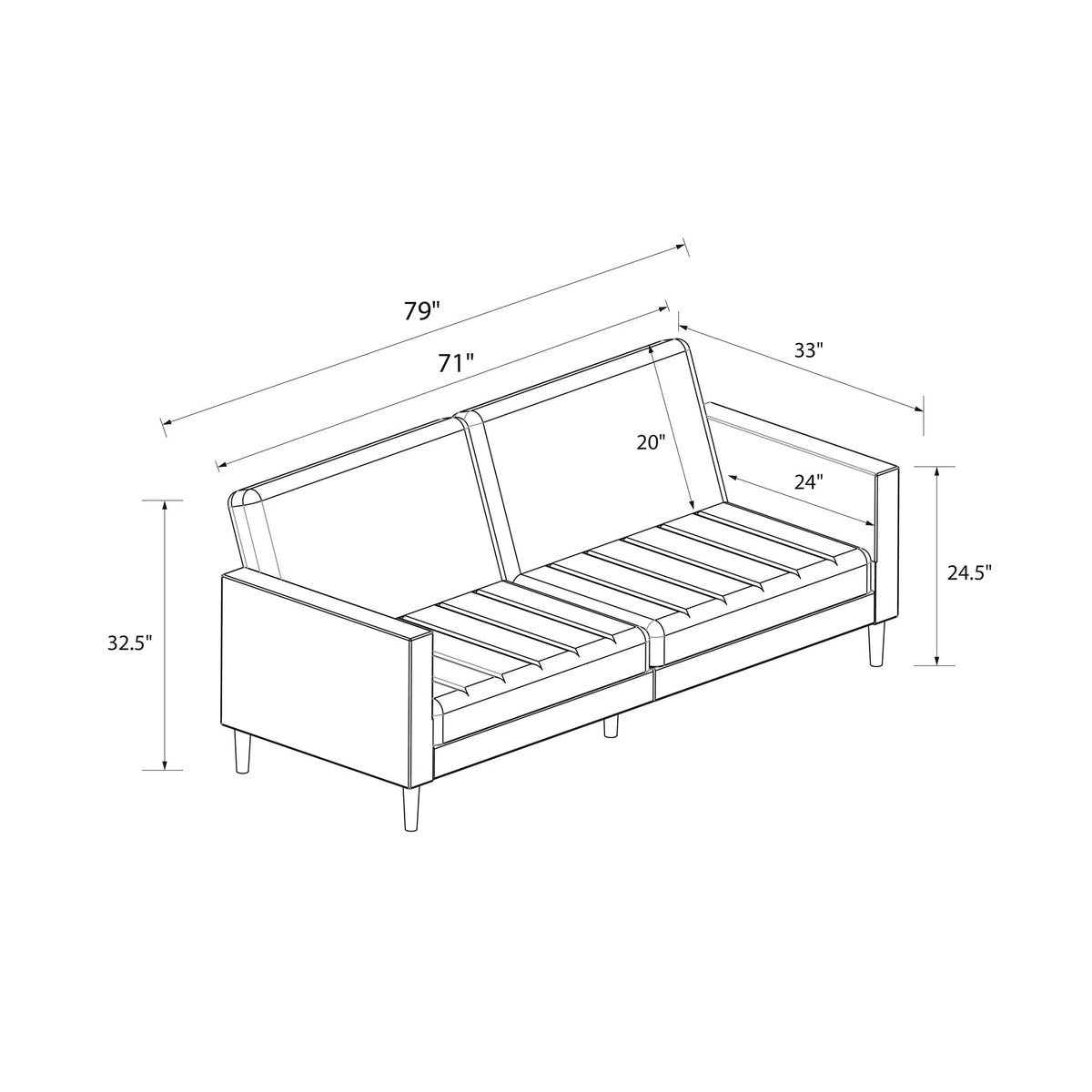 Green Velvet Futon R96990
