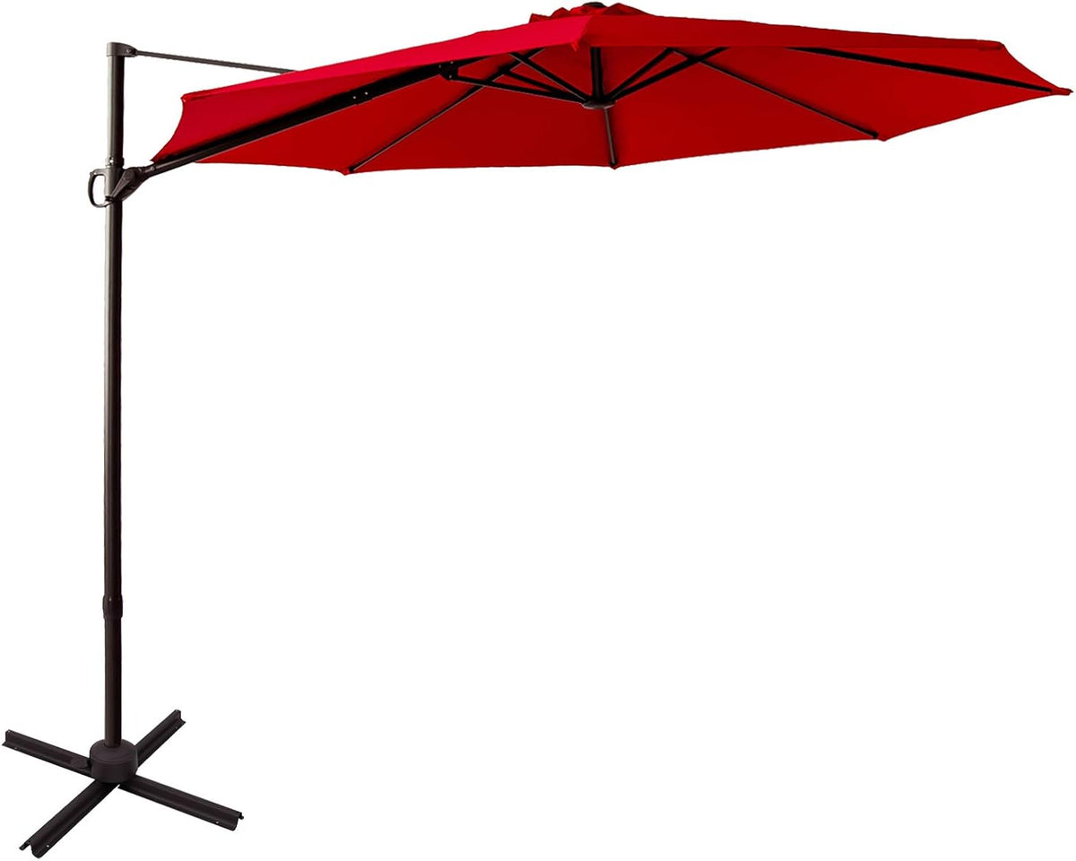 10 ft Cantilever Offset Patio Umbrella and Stand X775246