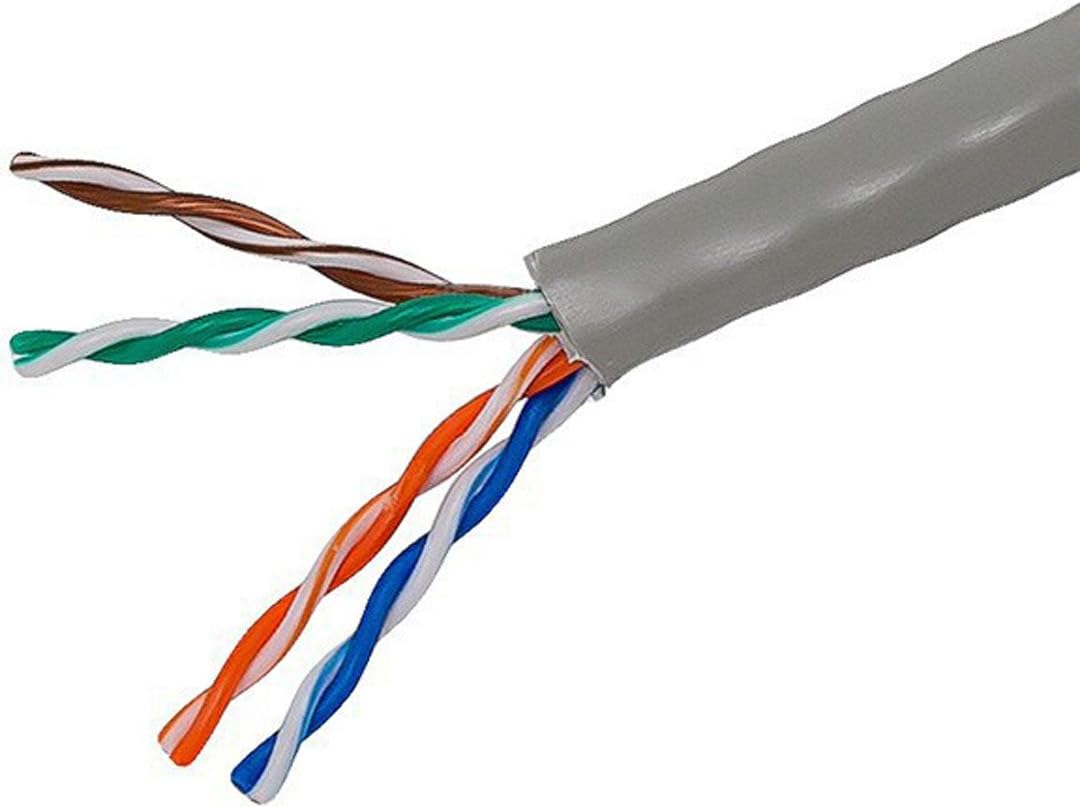 1000FT 24AWG Cat5e UTP Riser Rated Bare Copper Cable - Blue V1881