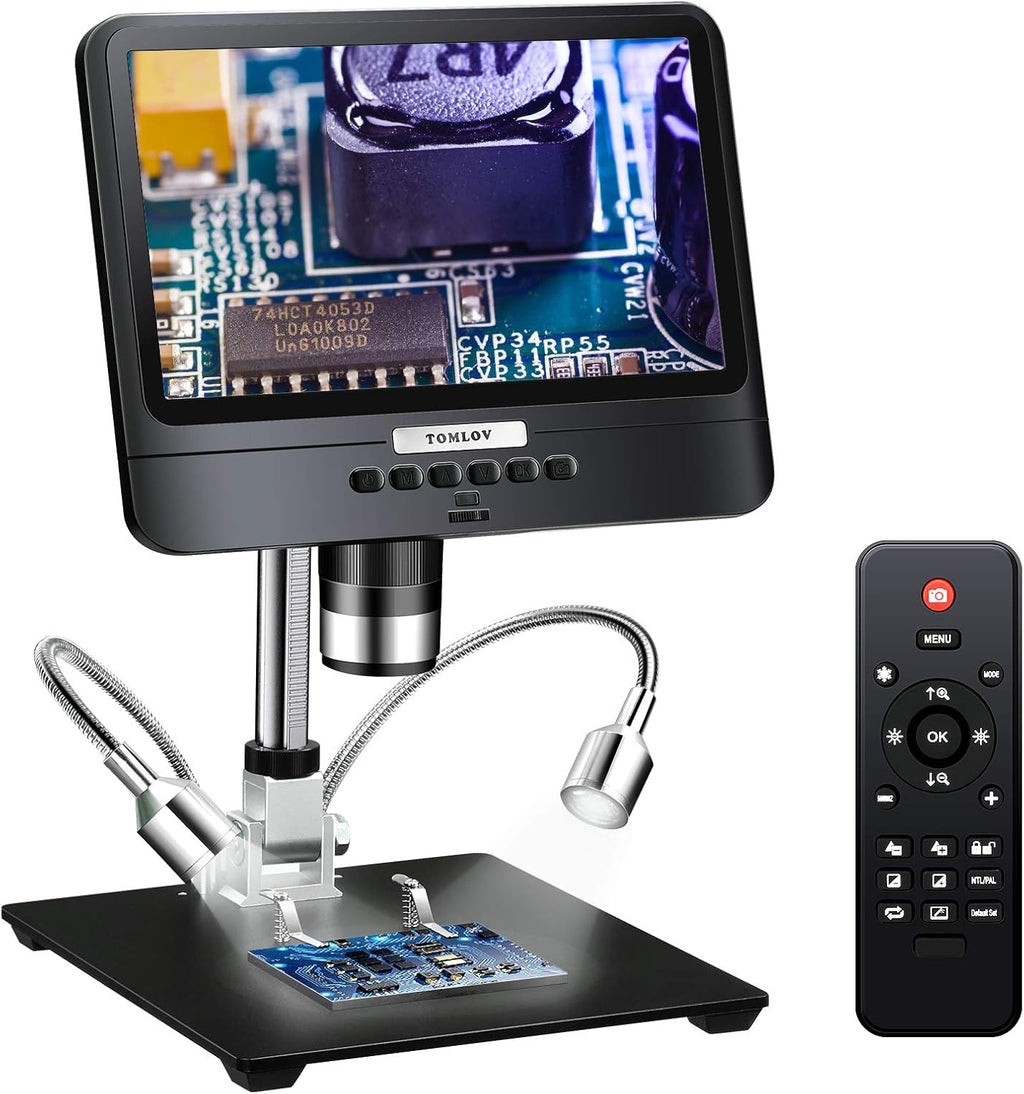 8.5'' Digital Microscope 50X-1300X UHD Video Microscope with 12MP Camera Sensor U31614