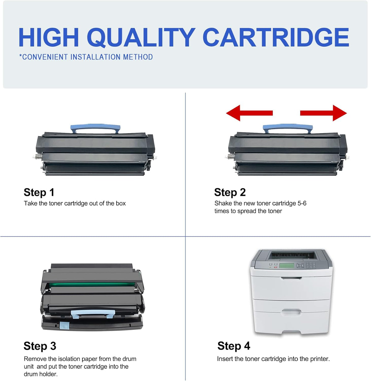 Compatible Remanufactured Toner Cartridge Replacement 3 Black R39586