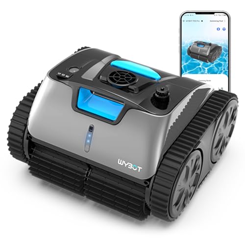 Robotic Pool Cleaner Vacuum with Wall Climbing, 65W Suction Power, 150 Mins Q321176