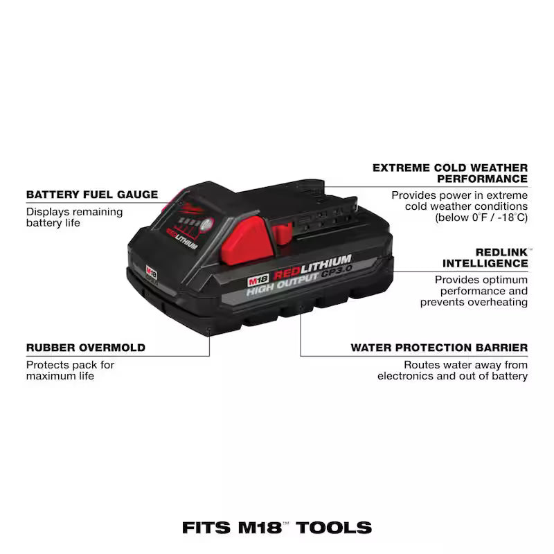 18-Volt Lithium-Ion Brushless Cordless Compact Drill/Impact Combo Kit (2-Tool) with Batteries, Charger and Bag Q995