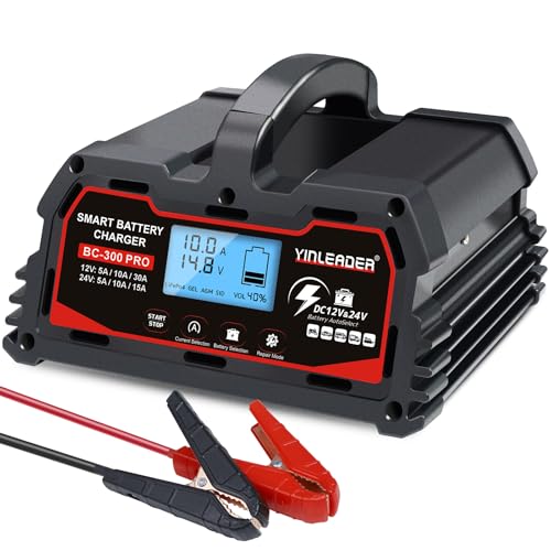 40A 12V/24V Lead Acid LiFePO4 Automatic Battery Charger Y8565
