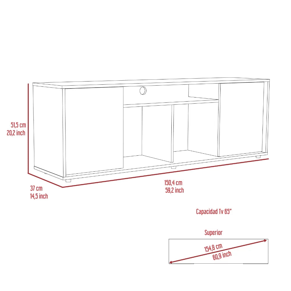 Black Coffee Table and TV Stand S544