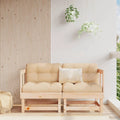 Solid Wood Pine Corner Sofas with Cushions U691
