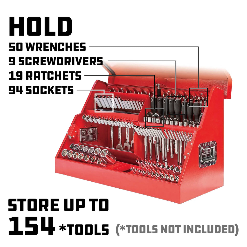26 Inch Portable Slant Front Toolbox T85806