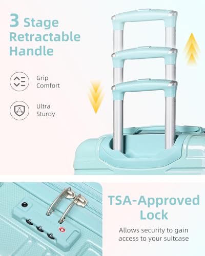 3 Piece Hardside Spinner Luggage Set with TSA Lock Z7037