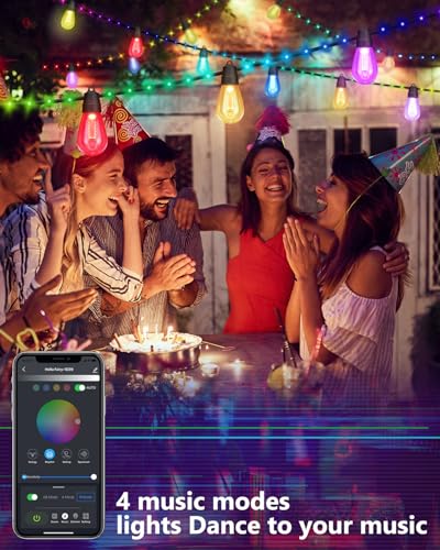 50Ft RGBw Color Changing Dimmable String Lights M130