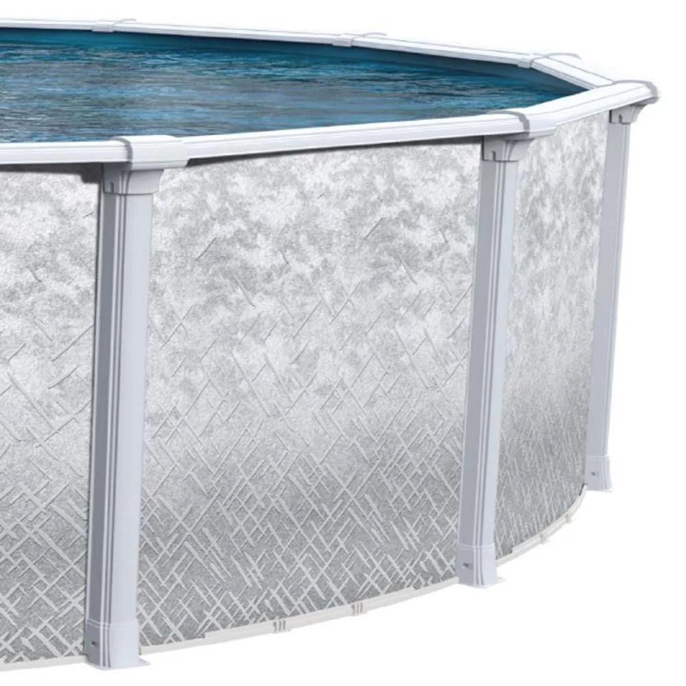 15' Round 54 Resin Protected Steel Wall Above Ground Swimming Pool U521782