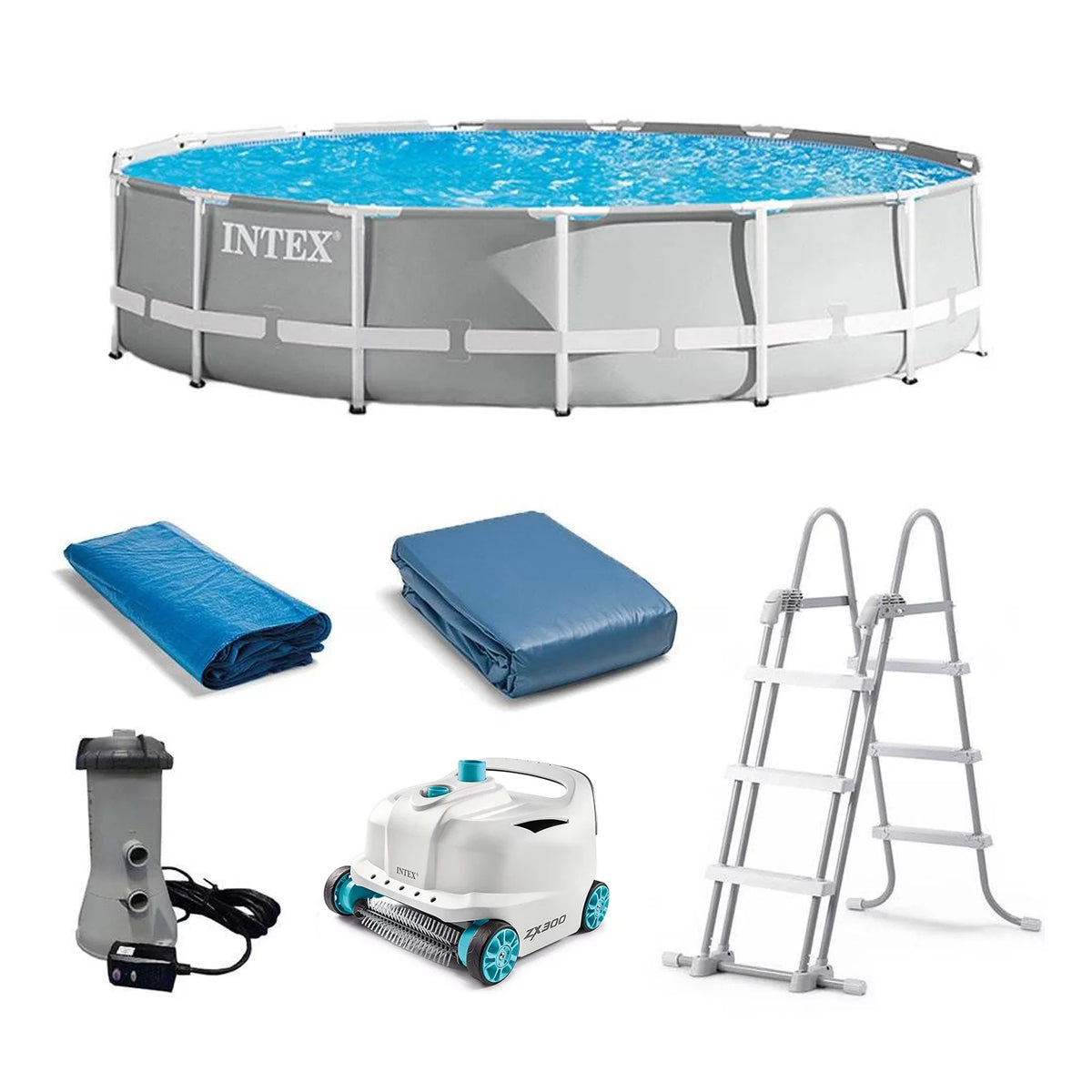 15ft x 42in Prism Frame Above Ground Swimming Pool Set Q68142