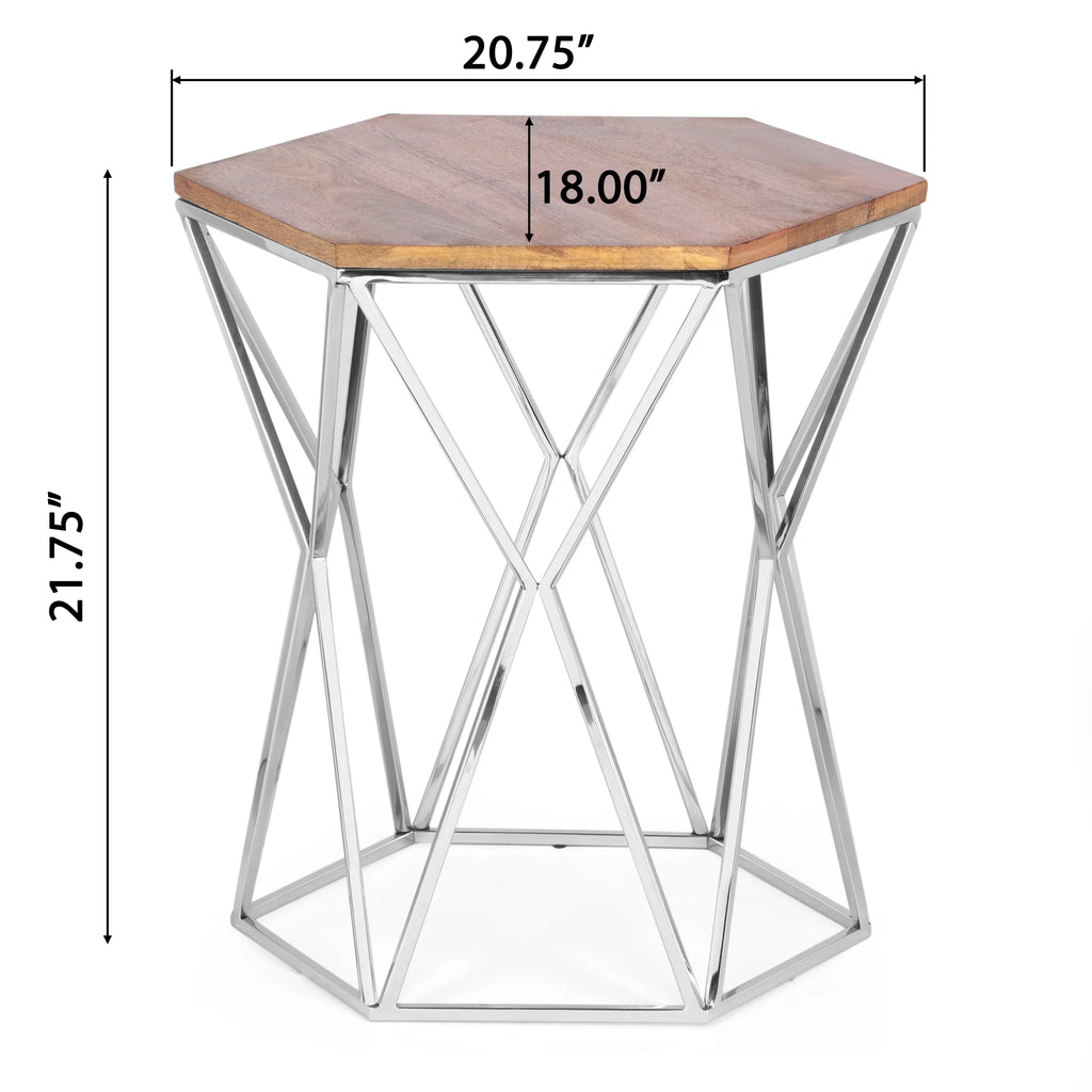 Stainless Steel Side Table Y67125
