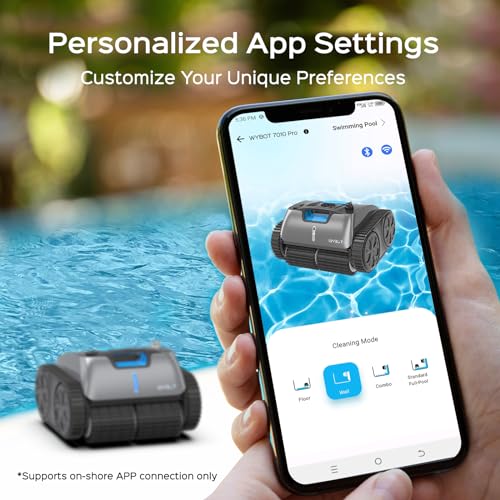Robotic Pool Cleaner Vacuum with Wall Climbing, 65W Suction Power, 150 Mins Q321176