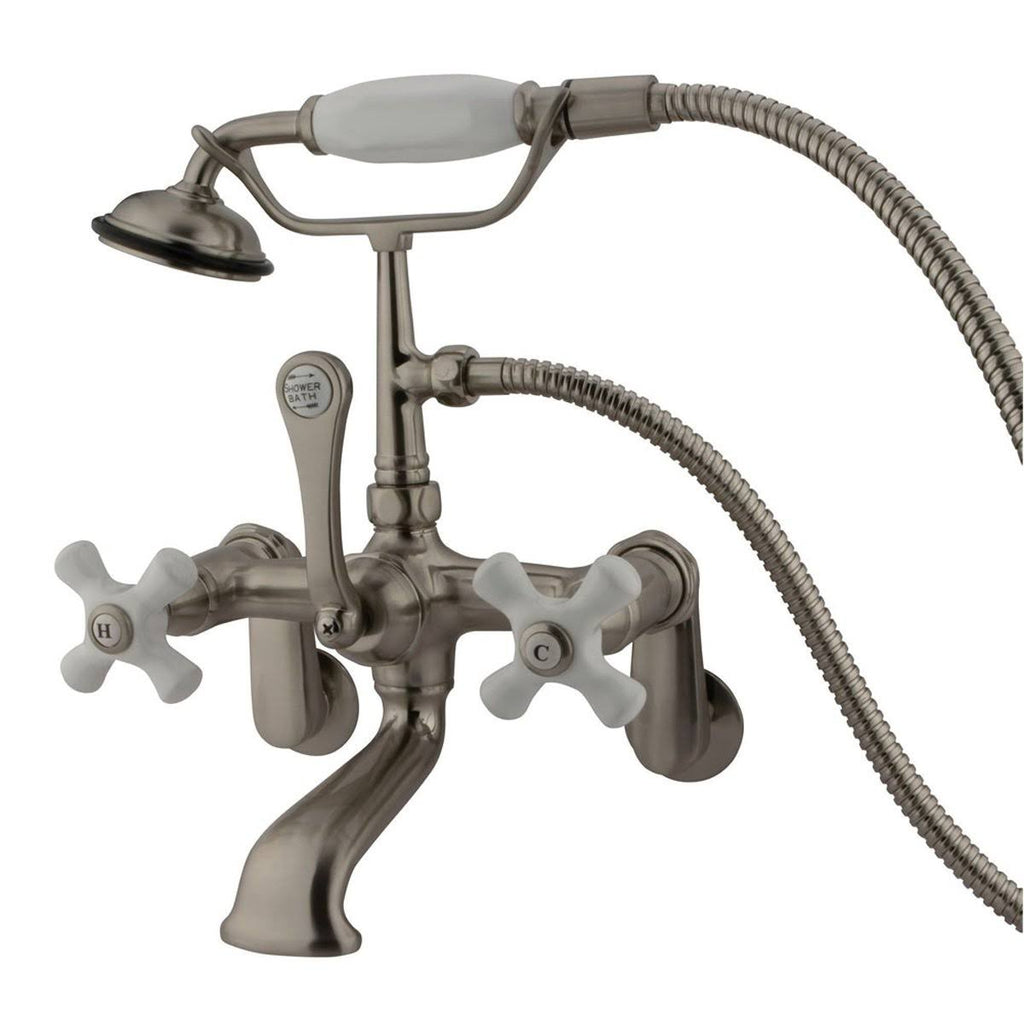 Wall Mount Clawfoot Tub Filler with Hand Shower Oil Rubbed Bronze W130