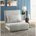 Linen 5-Position Adjustable Convertible Sleeper Sofa S8426