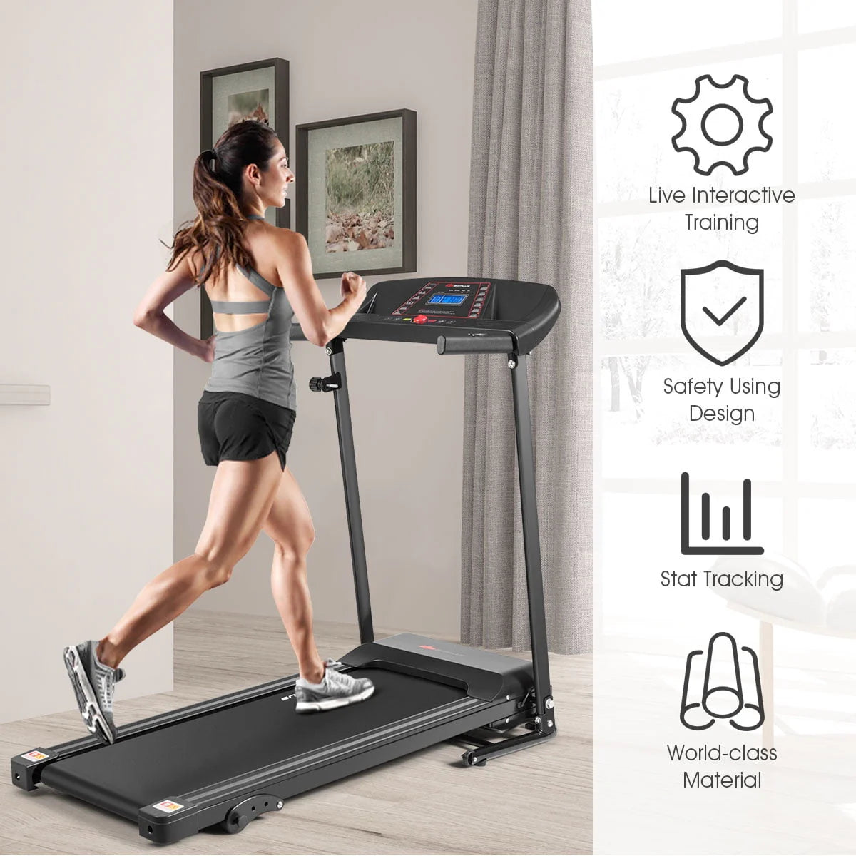 1.0HP Folding Electric Treadmill I874303