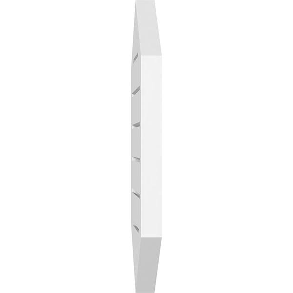 Vertical Peaked Surface Mount PVC Gable Vent O994330