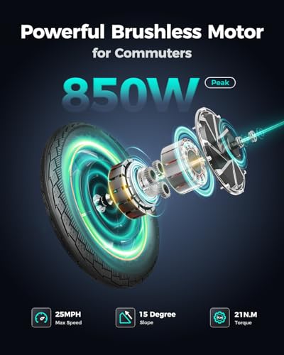 Electric Scooter with Seat, Foldable, Disc Brakes X757