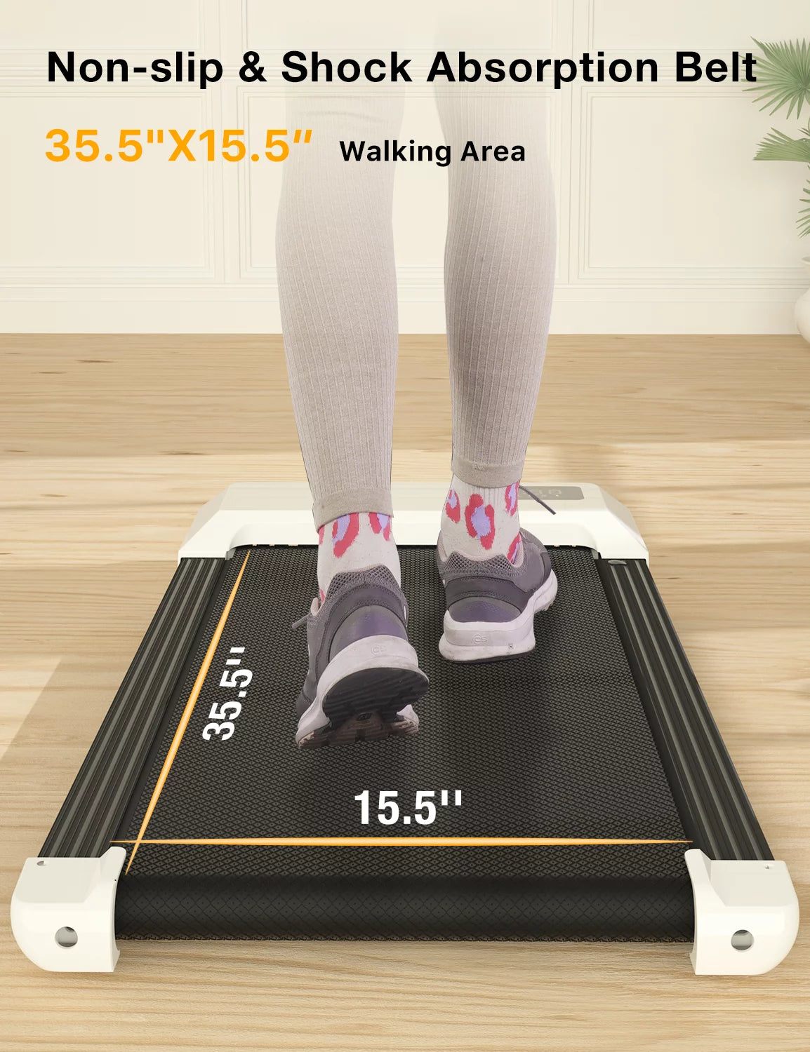 2.5Hp Walking Pad Under Desk Treadmill with Remote Control and LED Display Z144
