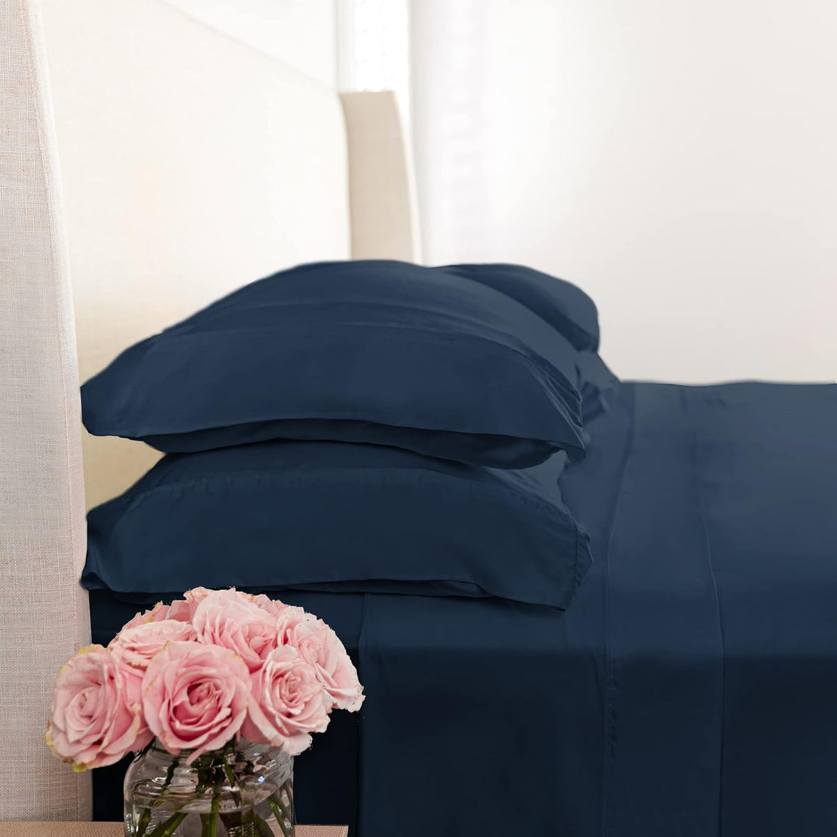 100% Viscose from Bamboo Sateen Weave Sheet Set W7241