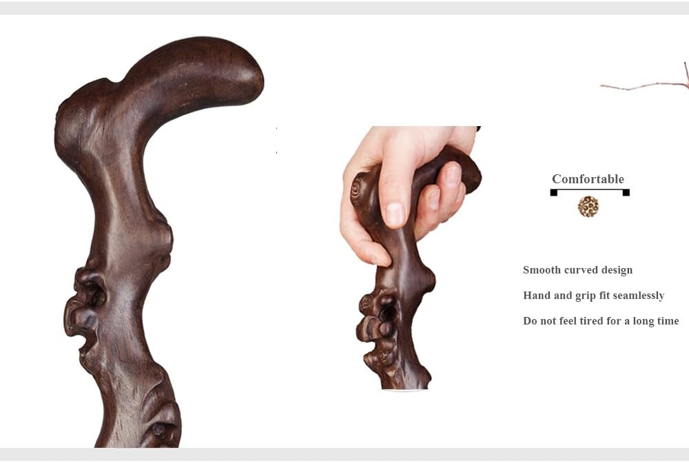 Wood Cane with Curved Handle N95100