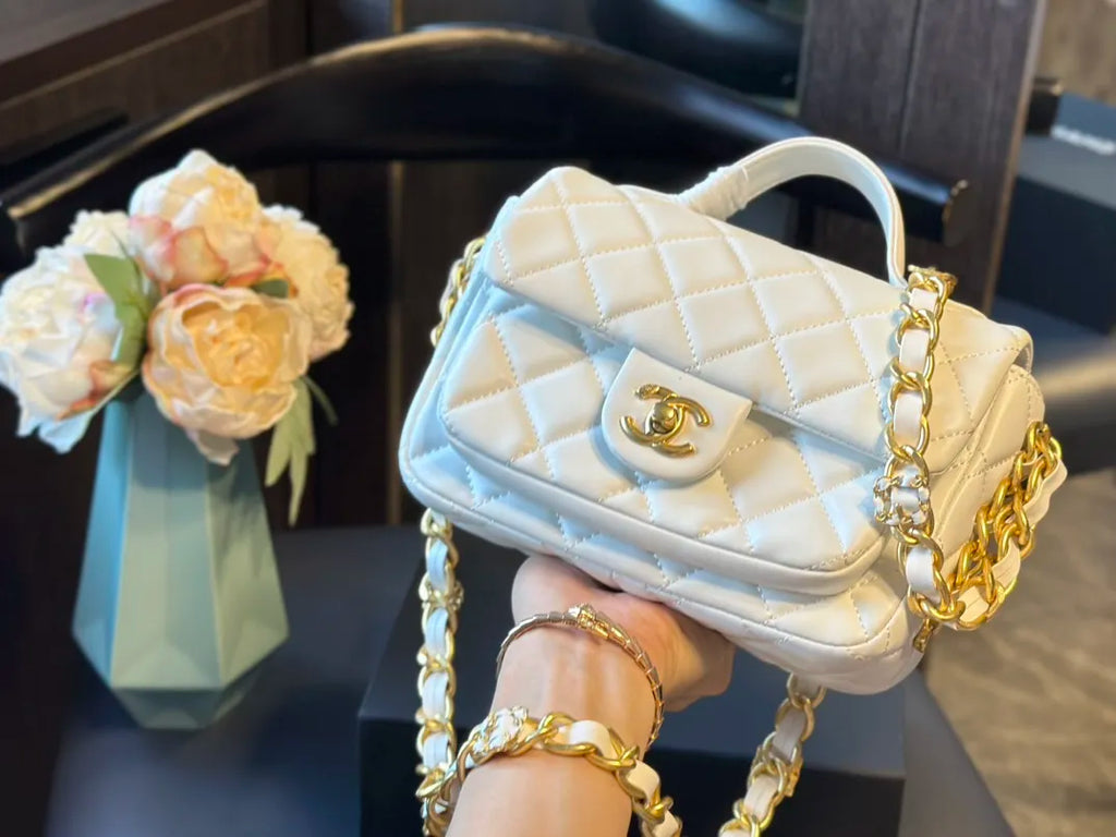 Mini Flap Bag with Top Handle N33369