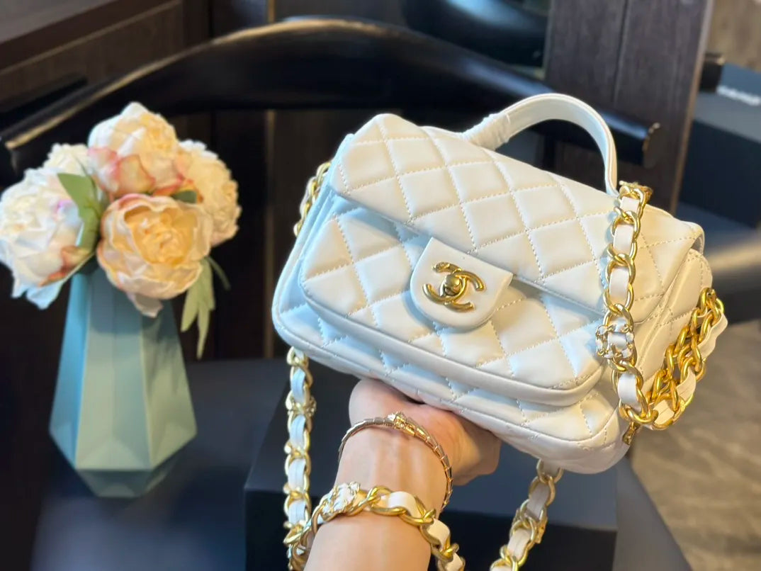 Mini Flap Bag with Top Handle N33369
