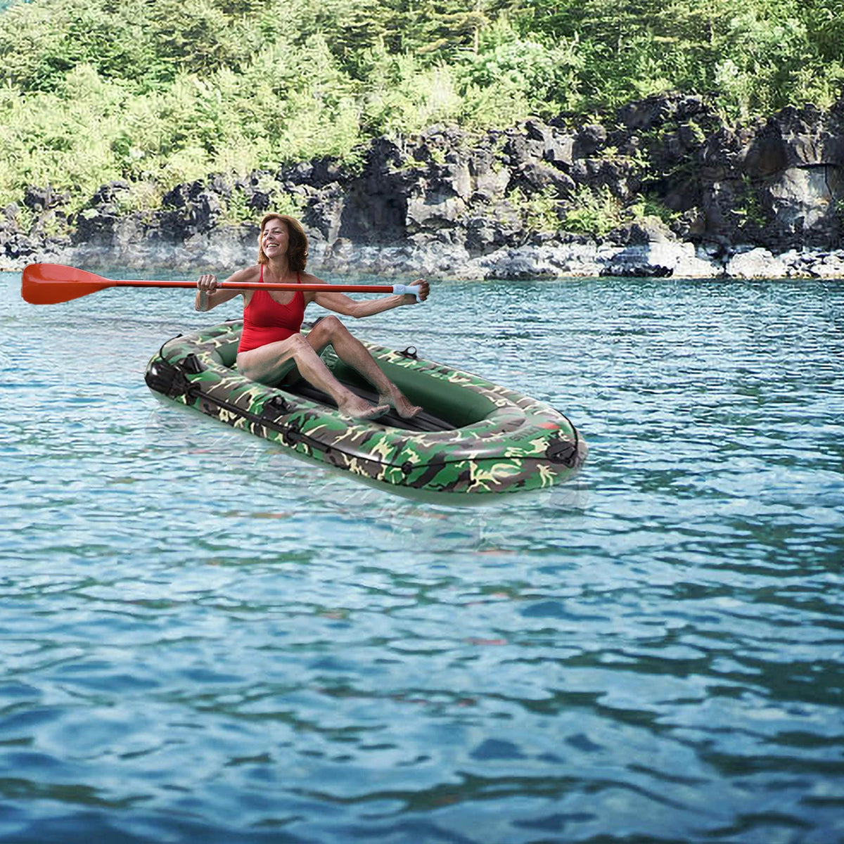 Camouflage 4-Person Inflatable Boats R676