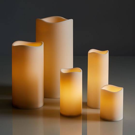 Flickering Flameless Pillar Candle G269405