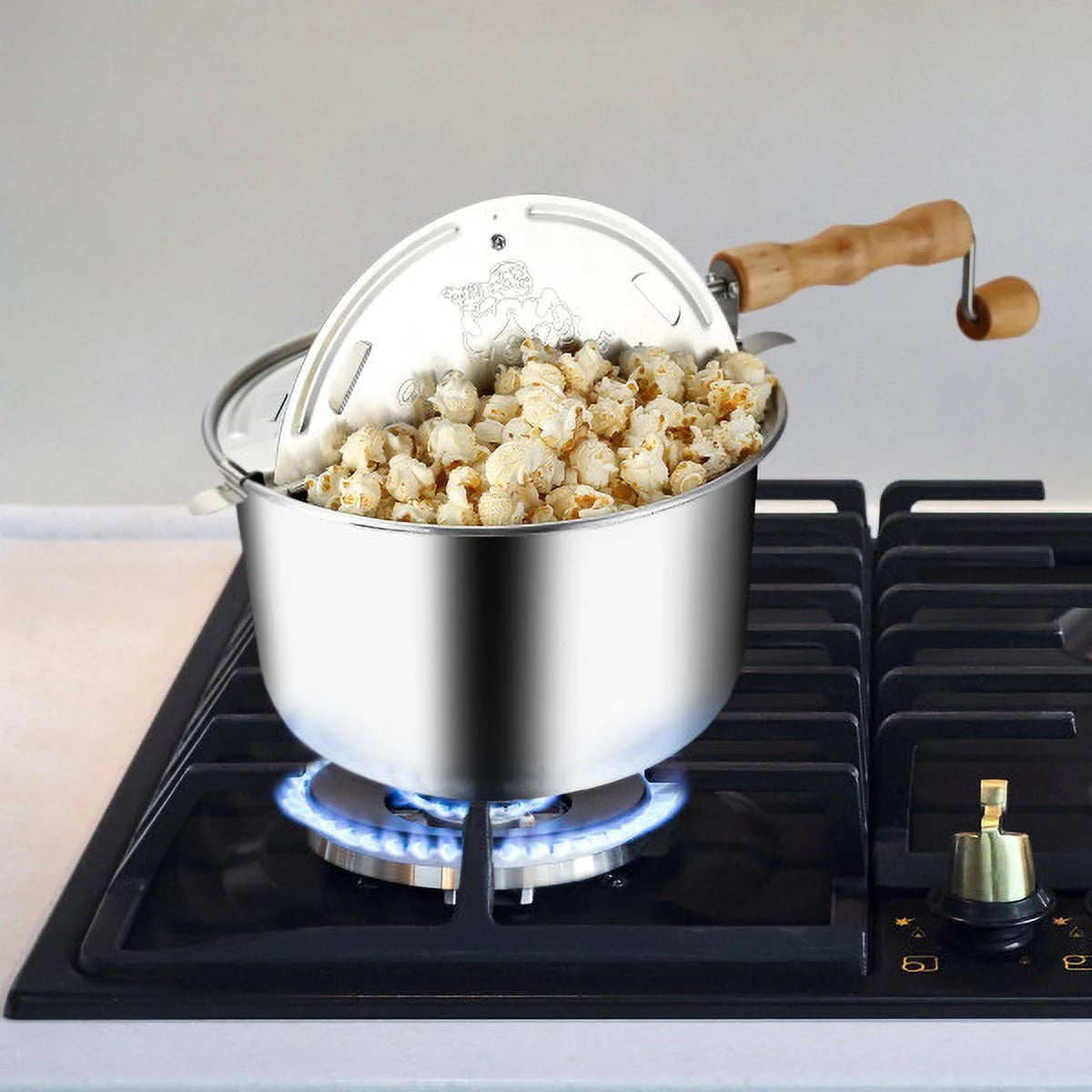6-Quart Aluminum Stovetop Popcorn Maker K323
