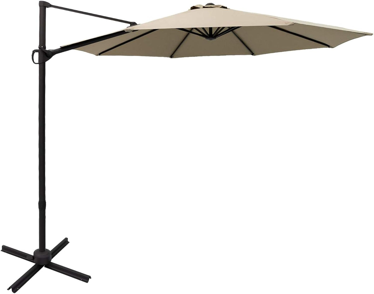 10 ft Cantilever Offset Patio Umbrella and Stand X775246