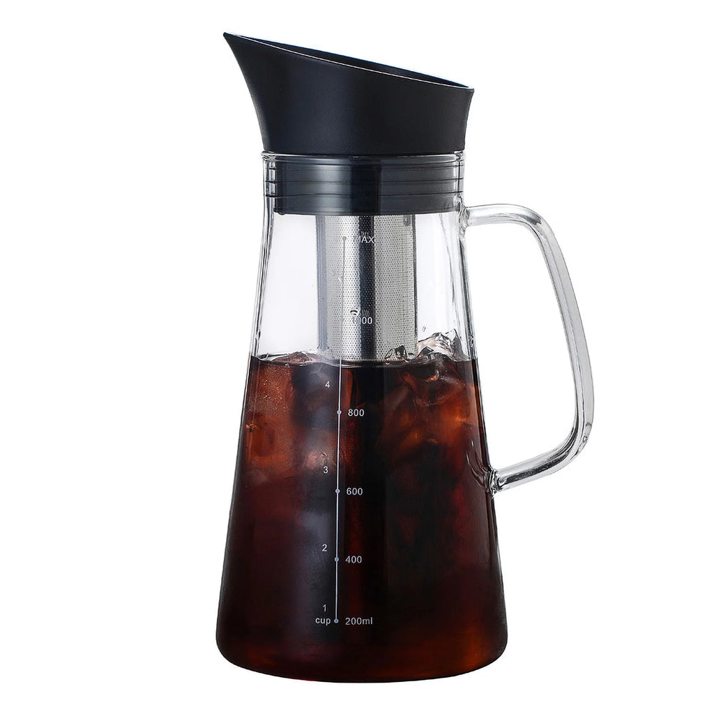 Glass Kettle Cold Brew Coffee Maker with Stainless Steel Filter U901