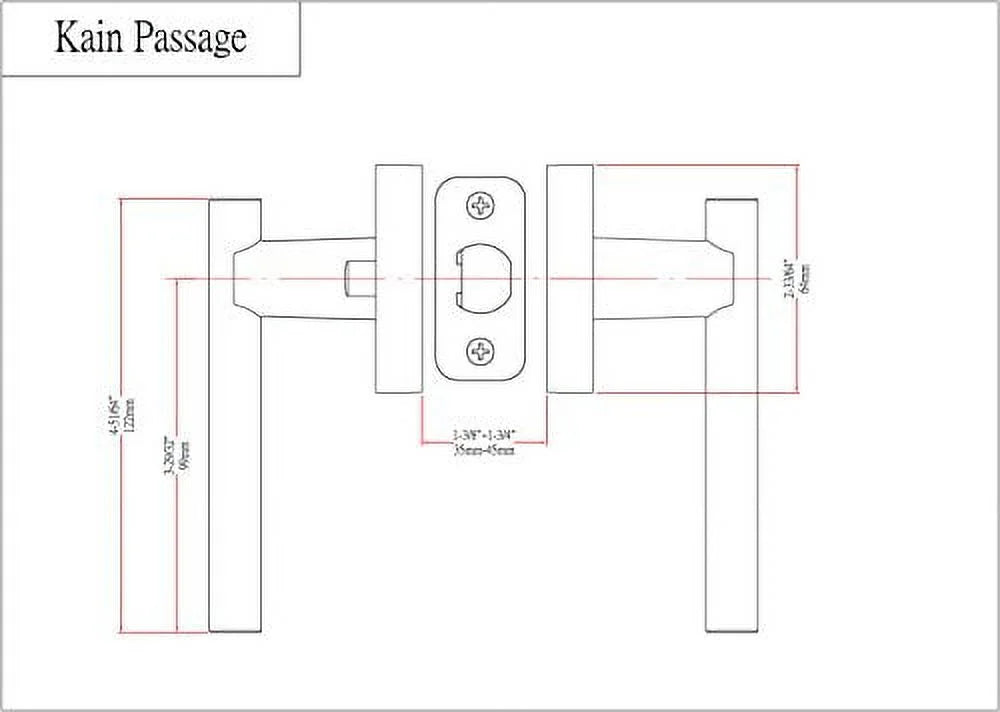 Satin Nickel Passage Door Lever Hardware A773