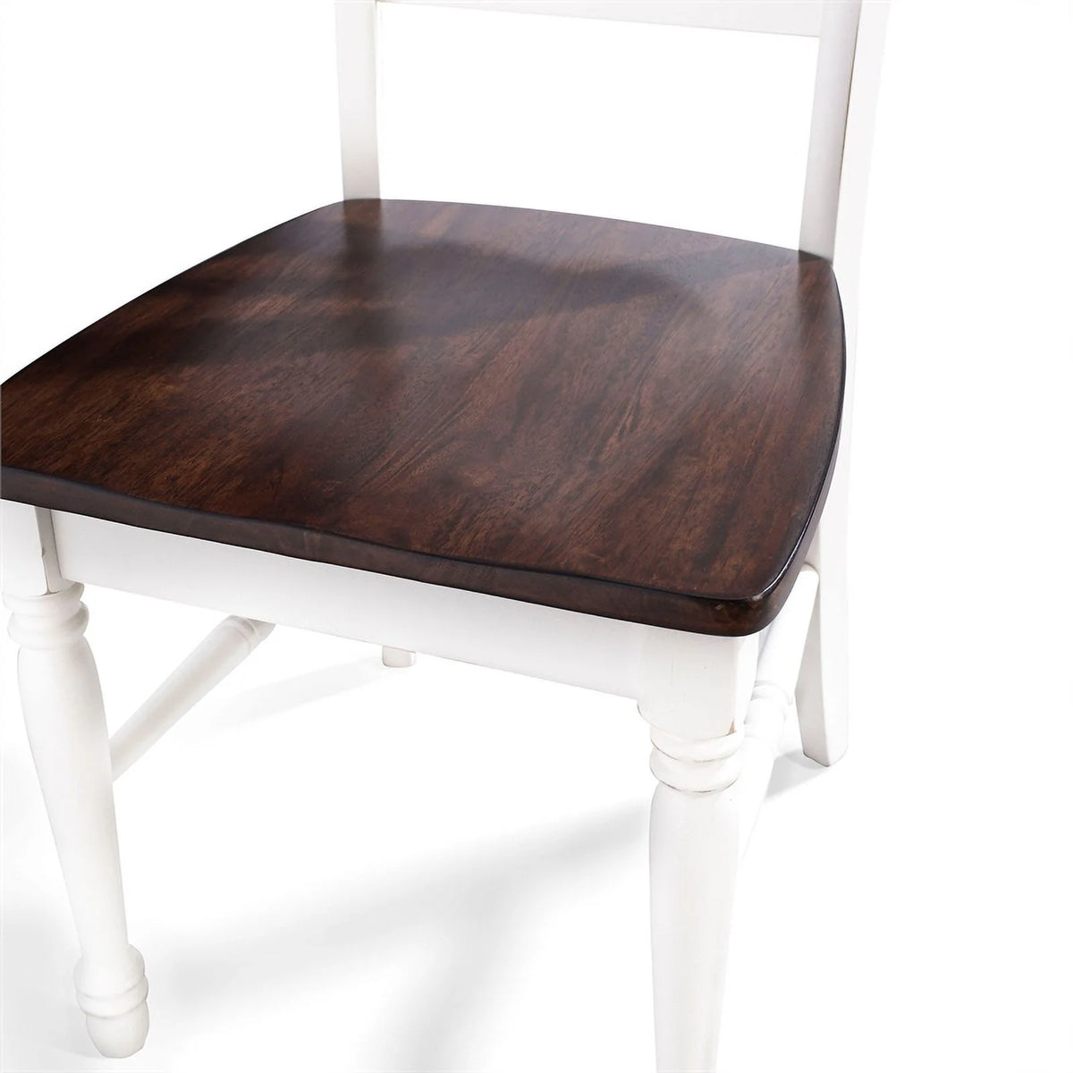 White Wood Dining Chair Set of 4 Y786