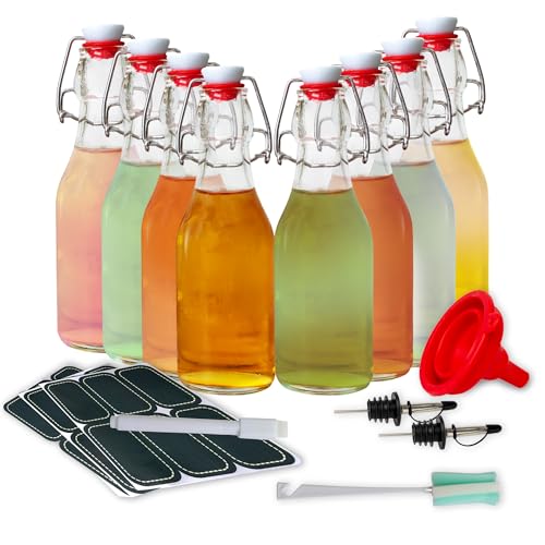 1 Liter Glass Flip Top Bottle Pack of 6 T9792