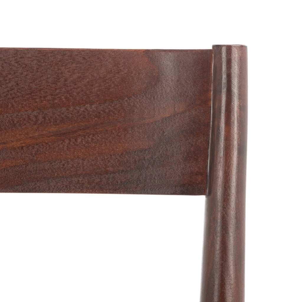 Cognac Brown Leather Dining Chair Set of 2 Z85545