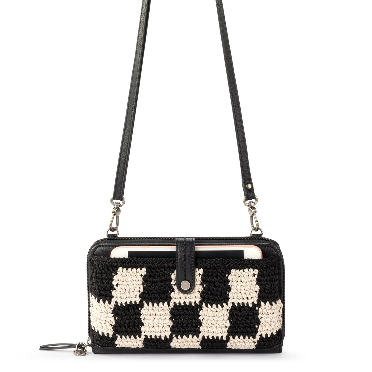Hand-crochet Recycled Polypropylene Yarn Crossbody T854453