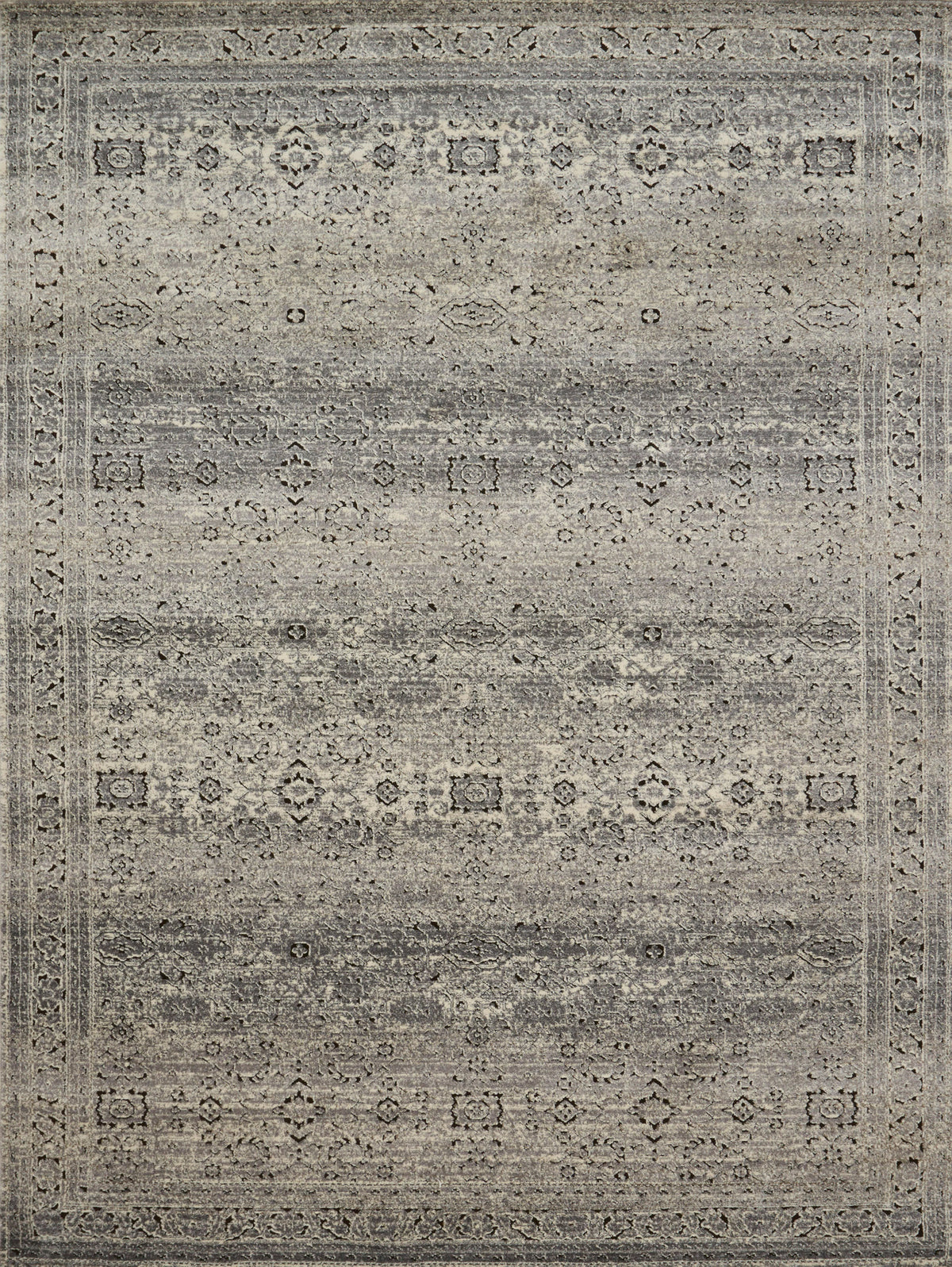 Grey Charcoal Rug H6050