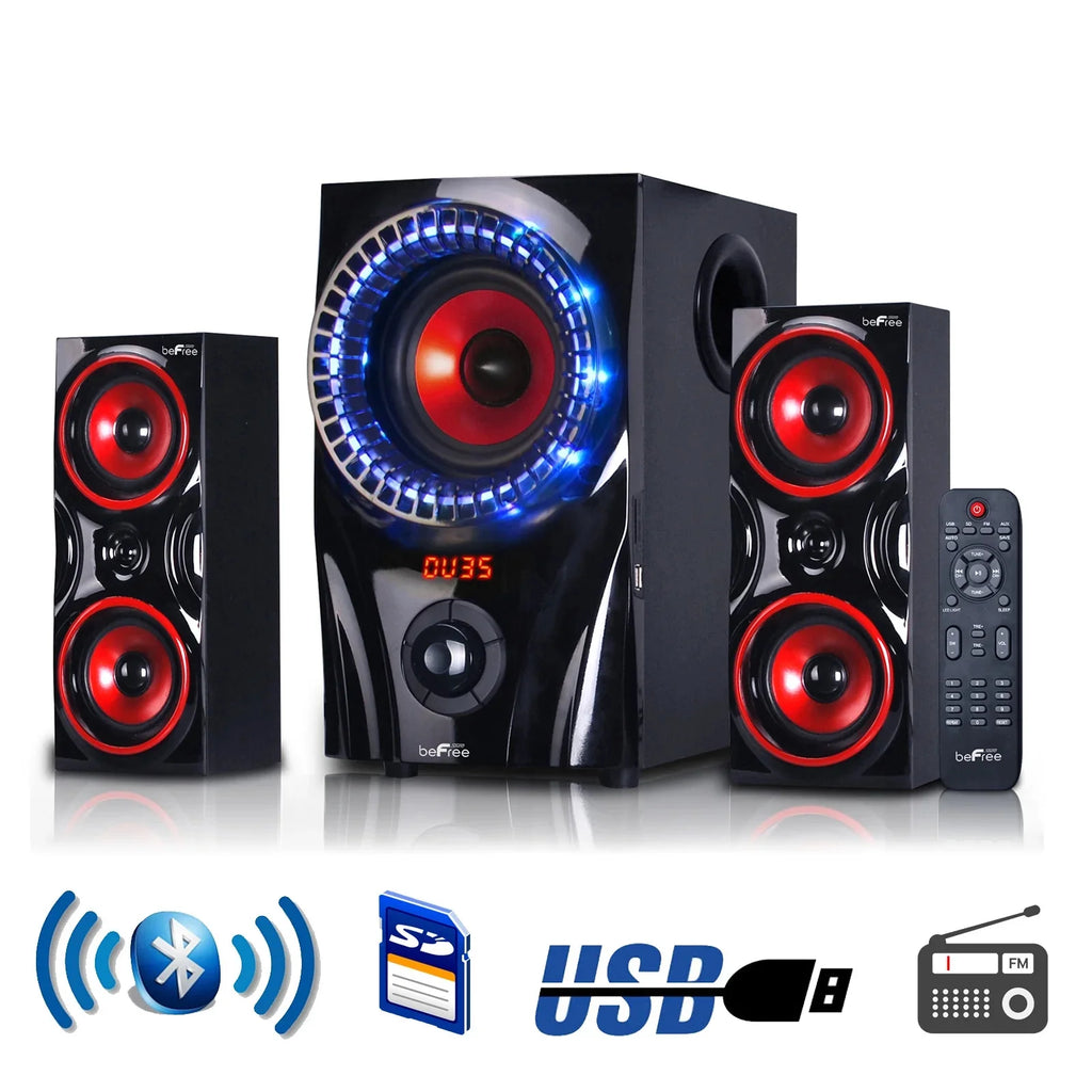 2.1 Channel Bluetooth Speaker System in Red J75294