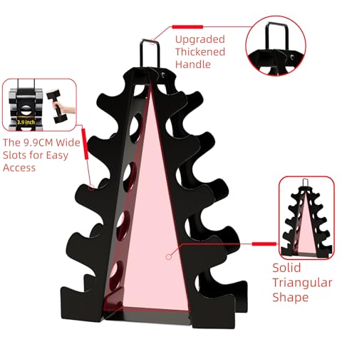 A-Frame Alloy Steel Dumbbell Rack with Handle O45229